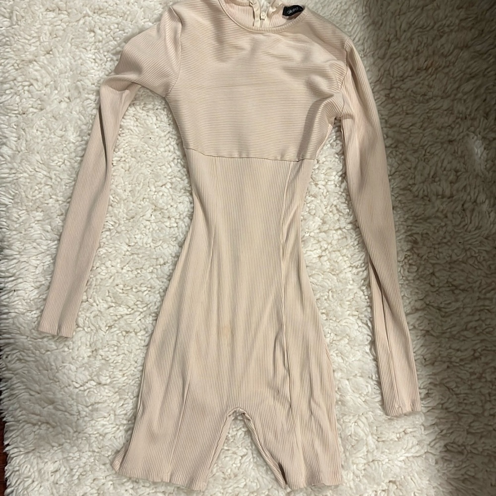 Naked wardrobe beige romper